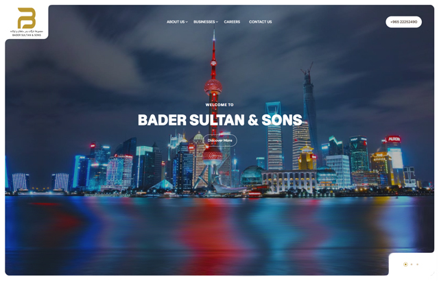BDS desktop view-  web design company project