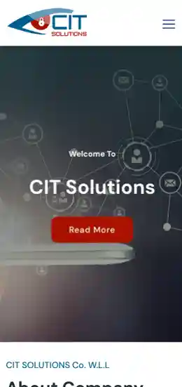 Mobile view of CIT website.