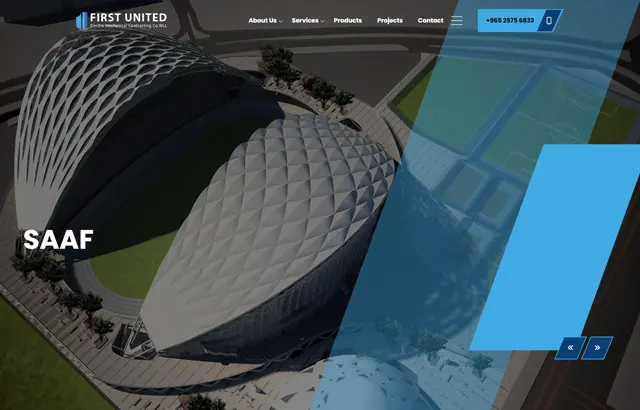 First United  website desktop view