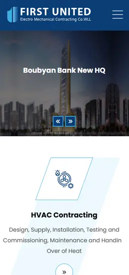 First United  website mobile view
