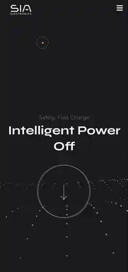 Mobile view of SIA website.