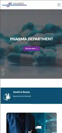 Mobile view of WMC website.